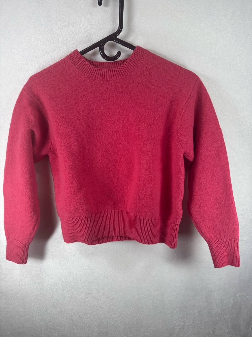Uniqlo Women's Wool Crewneck Sweater - Raspberry Pink